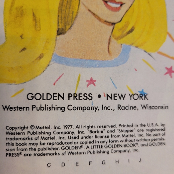 BARBIE LITTLE GOLDEN BOOK SuperStar Barbie The Fairy Princess 1977 - Picture 6 of 13